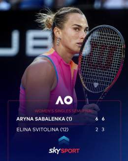 Unstoppable Aryna Sabalenka is yet to drop a set at the Australian Open, crusing in straight sets to the #AusOpen Final. The Australian Open is LIVE with #SkySportNZ