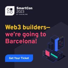 Building in Web3?   Mark your calendar for SmartCon 2023&mdash;this year, we&rsquo;re heading to Barcelona   Connect with top developers and check out the latest innovations.   Get your ticket today
