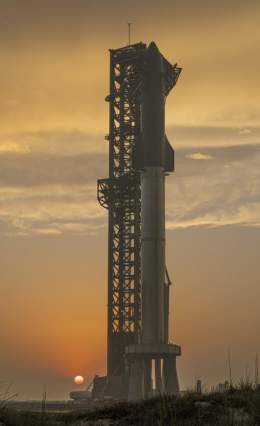 T-12 hours until the first flight test of a fully integrated Starship and Super Heavy rocket; targeting ~8:00 a.m. CT for liftoff &rarr;