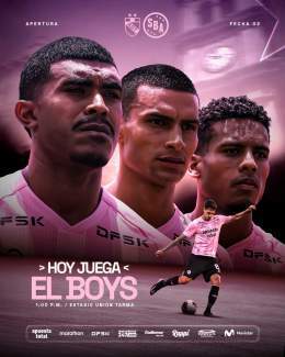 HOY JUEGA EL PRIMER CAMPEÓN 1:00 p.m. Estadio Unión Tarma Tarma ADT Consigue tus entradas virtuales, Tribuna Rosada VIP y banderolas en  #VamosBoysTodaLaVida