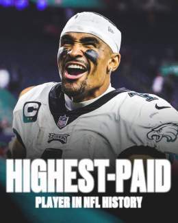 Jalen Hurts officially secured the bag