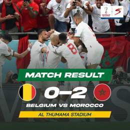 Hakim Ziyech leads Morocco to a 2-0 win over Belgium