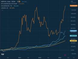 Argentine inflation is over 100%  How would you protect yourself in that environment?  Dollars? Gold? Equities? #Bitcoin ?  There's a clear winner.