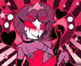 As February is wrapping up, I definitely had to make a pinup playmat design of my take on Stolas&rsquo; mother Andromeda and I also have missed drawing her and I&rsquo;m glad y&rsquo;all have enjoyed the art I&rsquo;ve drawn of her #ValentinesDay #Va