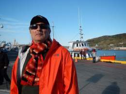 Heading out to sea from the Port of St. John...in search of the mighty leviathans circa 2015