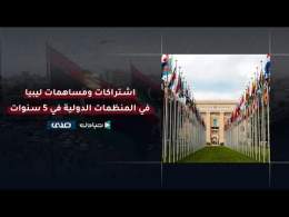 ما عدد عضويات ليبيا في المنظمات الدولية عن طريق وزارة الخارجية ؟