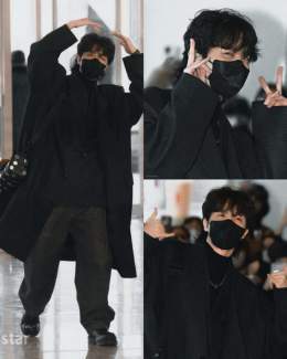 Have a safe flight Hobi!