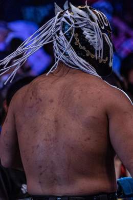 2022 10.10 新日本プロレス 両国国技館 エル デスペラード 選手 背中に残る死闘の傷跡 #njpw #njpower