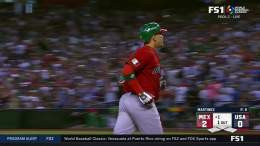 Team Mexico came out swinging! 2-run blast for Joey Meneses