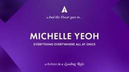 Of all the universes, we live in the one where Michelle Yeoh makes history as the first Asian woman to win the Best Actress Oscar&mdash;love that for us! #Oscars #Oscars95