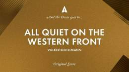 Music to our ears! Volker Bertelmann is the winner of this year's Best Original Score Oscar for his work on 'All Quiet on the Western Front.' #Oscars #Oscars95