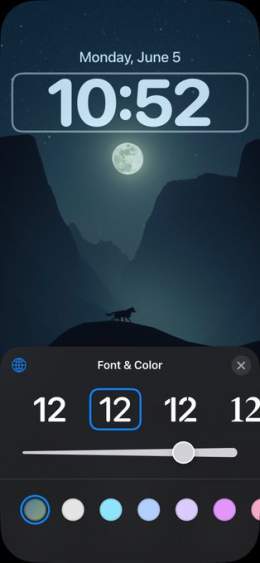 You can finally adjust the font size on the Lock Screen in iOS 17 #WWDC23