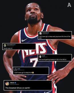 ICYMI: Kevin Durant is now a Phoenix Sun.  The NBA world reacted in real time last night.