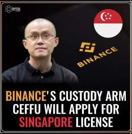 Breaking News  Binance is making another attempt at getting a license in Singapore, but this time as a custodian, according to a report from Nikkei Asia.  Bullish, let haters cry! . . #Binance&nbsp; #BUSD&nbsp; #Coinbase #Crypto #BNB&nbsp;  #Bitcoin&