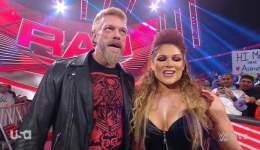 "Hey, my wife and I saw you from across the bar and we really like your vibe. Can we buy you a drink?" #WWERAW