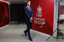 Wout Weghorst has arrived for the FA Cup Final.