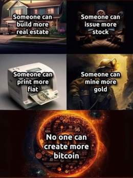 No one can create more #Bitcoin  21m supply
