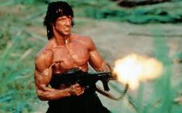 First blood    PS - I&rsquo;ve never actually watched the Rambo movies!   # I&rsquo;m a girl, I don&rsquo;t like action movies