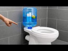 Excellentes idées d'un plombier professionnel de 60 ans ! Réservoir de toilettes fabriqué à partir d