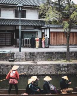 タイムスリップしたような町並みが残る岡山の美観地区  映画るろうに剣心の撮影地にもなった美しい場所。 和装で歩けば絶対映える