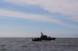 МО РФ показало кадры с отражением атак на корабль Приазовье #Общество
