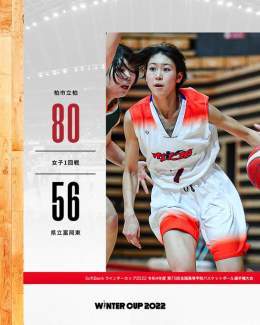 SoftBank ウインターカップ 2022 女子1回戦 Fコート 柏市立柏(千葉) vs 県立富岡東(徳島) 80-56  バスケットLIVEで全試合生配信中 \u25b6\ufe0e   #ウインターカップ #高校バスケ