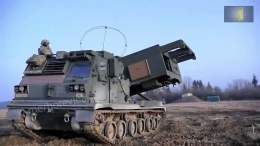 Today, for the first time, the M270 MLRS worked on #Russians in the #Donetsk region  The package includes 12 227-mm missiles reaching a range of up to 120 km, the area of ​​destruction is up to 25 hectares. How the #M270 works is well shown in the vi