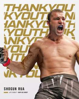 Former UFC champion, former PRIDE champion, and a legend of the sport   Congratulations @ShogunRua on an incredible MMA career! #UFC283