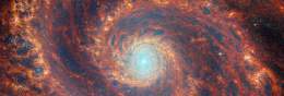 The Whirlpool Galaxy, Seen by JWST  By @Nancy_A