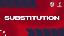 Halftime Change:   On: Aaronson Off: Pulisic  Aaronson replaces Pulisic (abdominal injury) at the break.