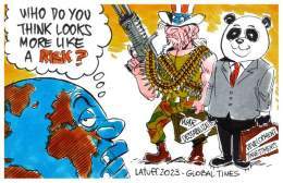 Who poses a real risk for the world? 谁对世界构成真正的风险？ @LatuffCartoons