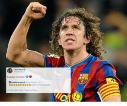 Don't mess with Barcelona   Carles Puyol hits back at Suso after #CopaDelRey   #FCBSEV #BarcaSevilla
