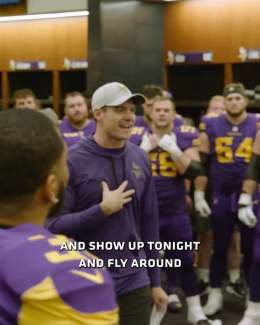 This locker room is special.  #Skol