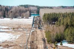 BREAKING:  Today, Finland started construction of the first section of its border fence with Russia.   The fence will be 3 meters high and equipped with cameras and barbed wire on the top.