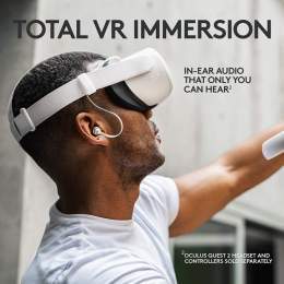 Logitech G333 VR Gaming Earphones for Oculus Quest 2 is $19.99 on Amazon  #ad