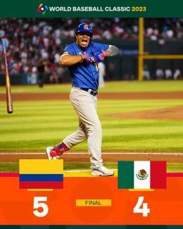 Team Colombia holds on to win a thriller over Team Mexico. #WorldBaseballClassic