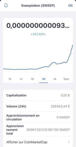 No worries , it&rsquo;s still cheap,  Sweep Token will kill a lot of zeros and will be in top 100 coins  #BabyDogeArmy #SweepArmy #PitBullish #NFTs #Crypto #cryptocurrencies #Pitbull #Bitcoin #BTC #SWEEPTOKEN #token