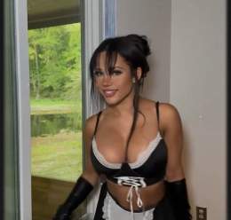 Who this beautiful black haired tanned maid?