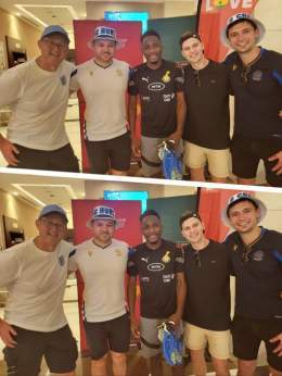 England and Reading FC fans at the World Cup trooped into Black Stars camp to see Baba Rahman.   Wholesome moment