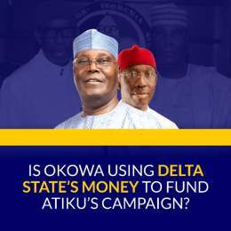 Atikulated.... what do you have to say about this? Why&rsquo;s your candidate using state&rsquo;s funds for his campaign? Is this the type of president you want?  #AtikuGate