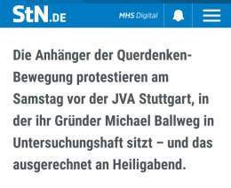 Meine intensivsten Weihnachtsgr&uuml;&szlig;e gehen dieses Jahr an Michael #Ballweg, der wie ein Terrorist sein Weihnachtsfest in Stuttgart-Stammheim "feiern" muss! Herr Ballweg, ich w&uuml;nsche Ihnen alles Gute und endlich Gerechtigkeit in 2023!!! 